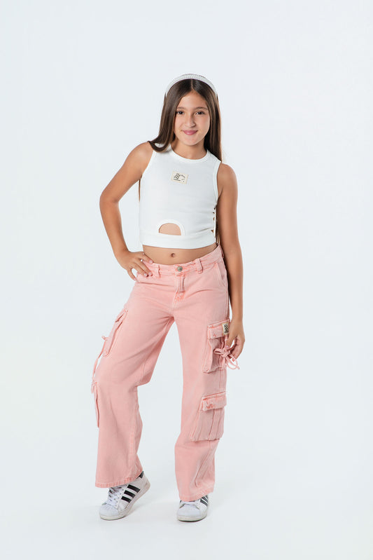 Conjunto pantalón cargo niña Froster