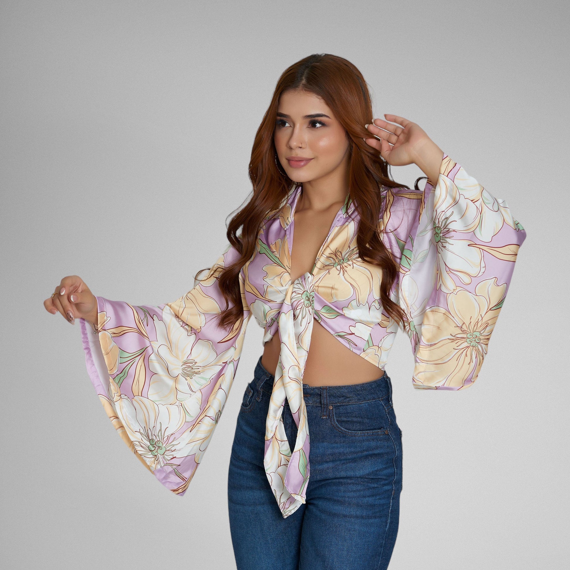 Blusa Manga Larga Tipo Campana – MUHONI1