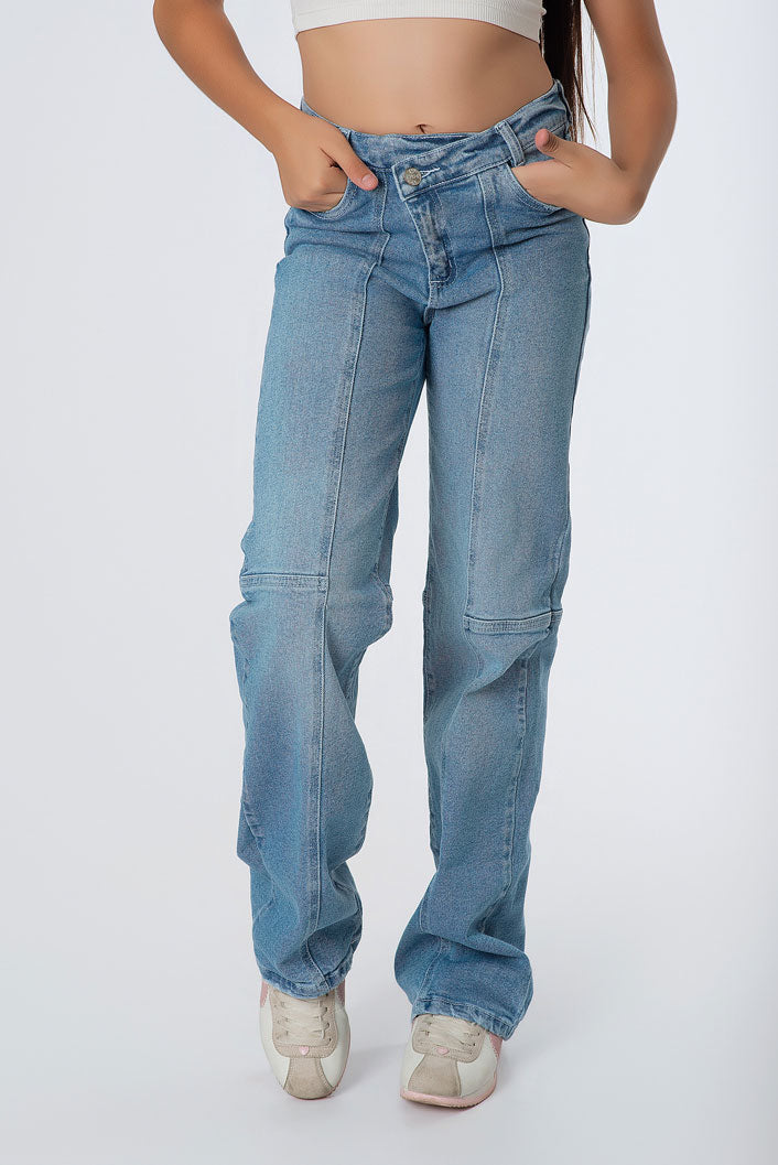 Jeans Teens Pretina Diagonal | Estilo Urbano