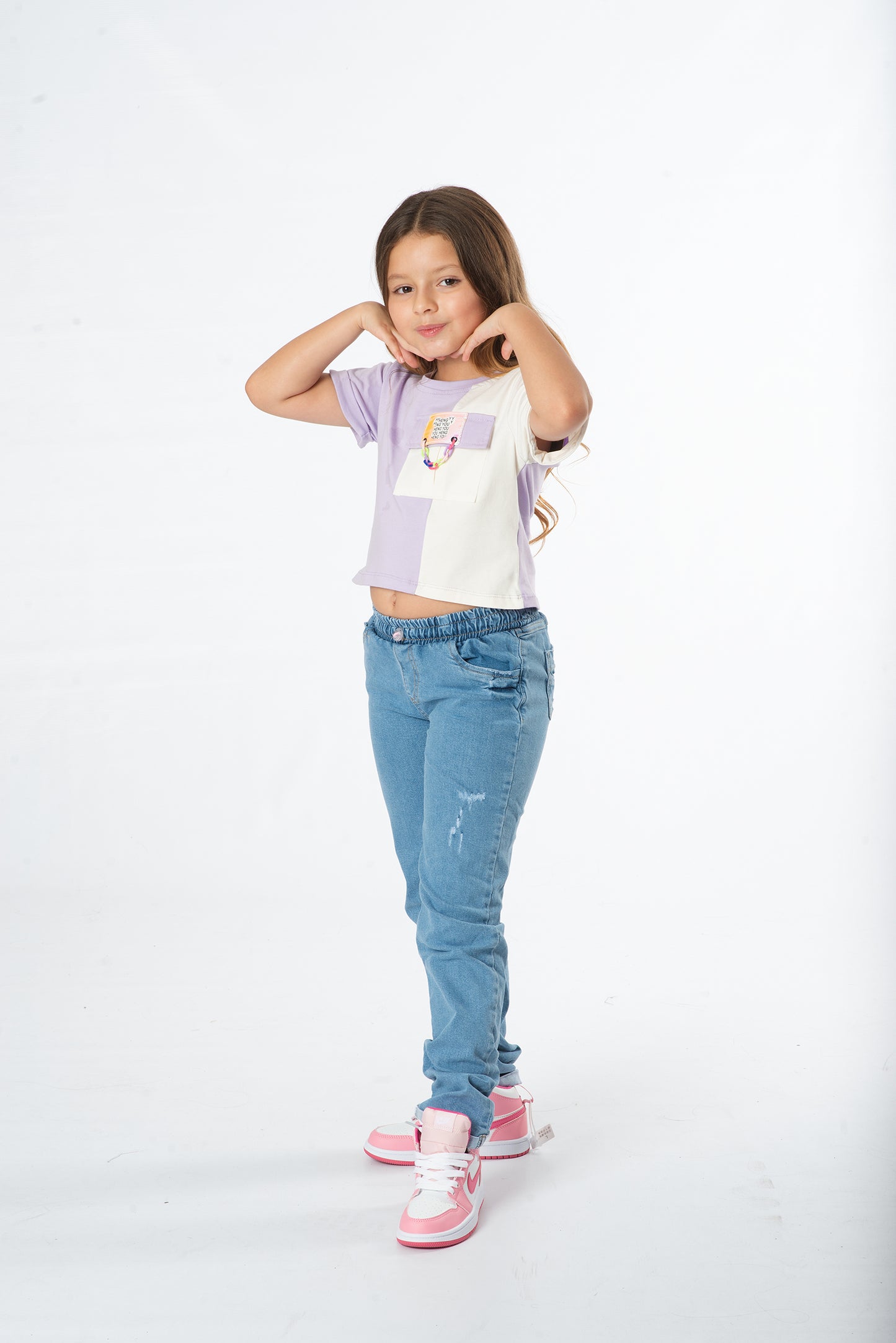 Conjunto de 2 Piezas Jogger en Denim Stretch