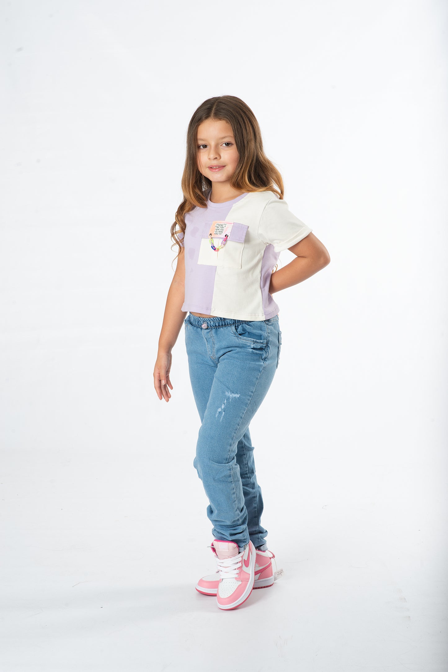 Conjunto de 2 Piezas Jogger en Denim Stretch