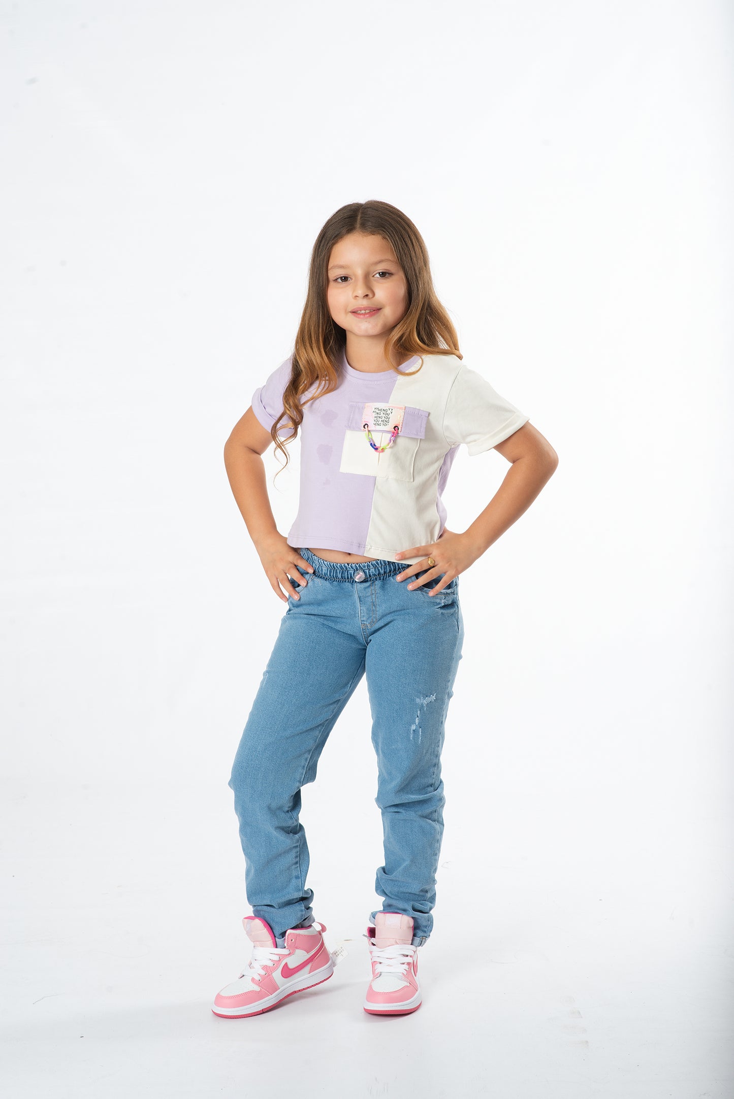 Conjunto de 2 Piezas Jogger en Denim Stretch