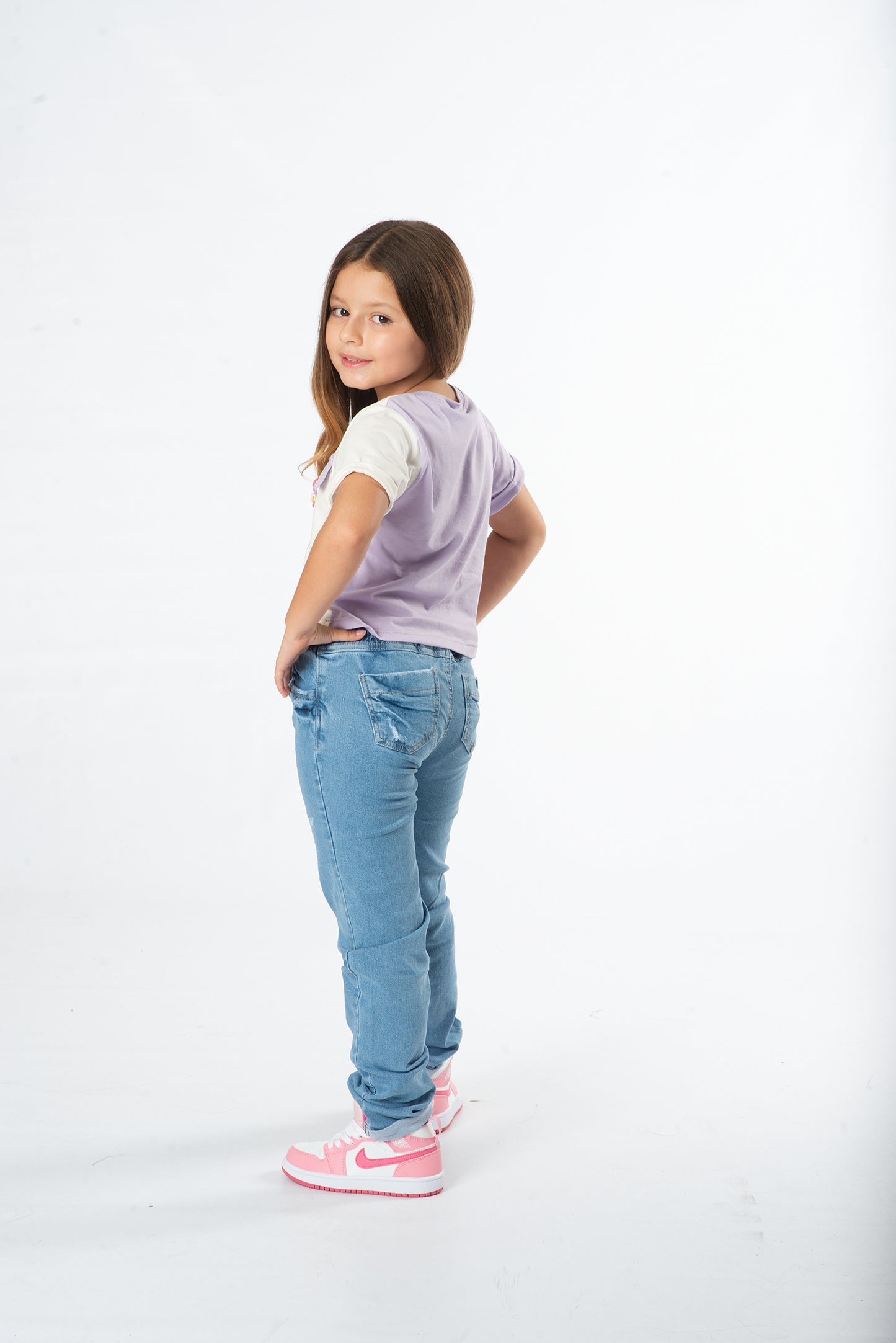 Conjunto de 2 Piezas Jogger en Denim Stretch