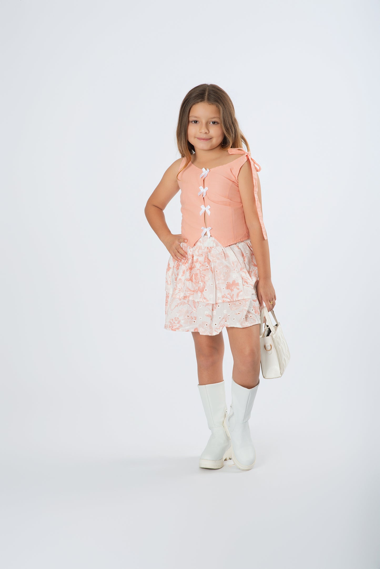 Set Falda Estampado | Top Popelina Vuelo