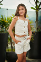 Conjunto lino natural 2 piezas