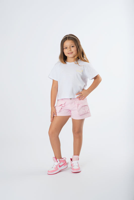 Set Short Con Blusa Oversize Juvenil