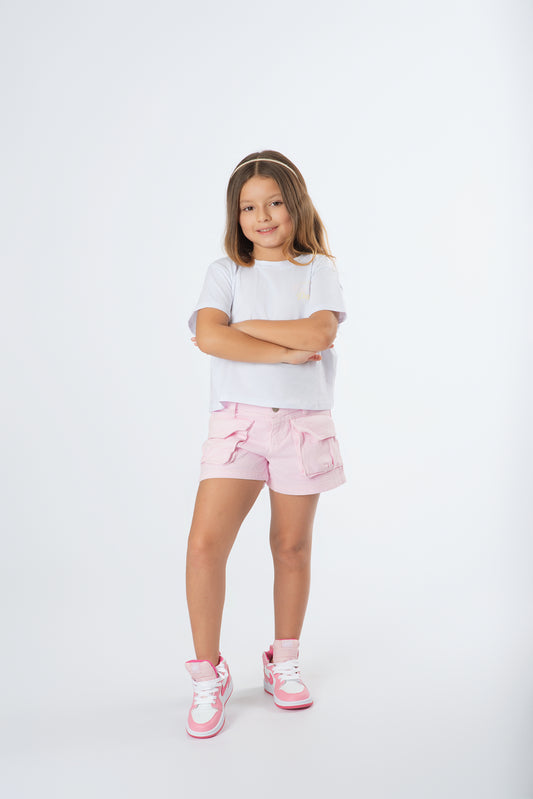 Set Short Con Blusa Oversize Juvenil