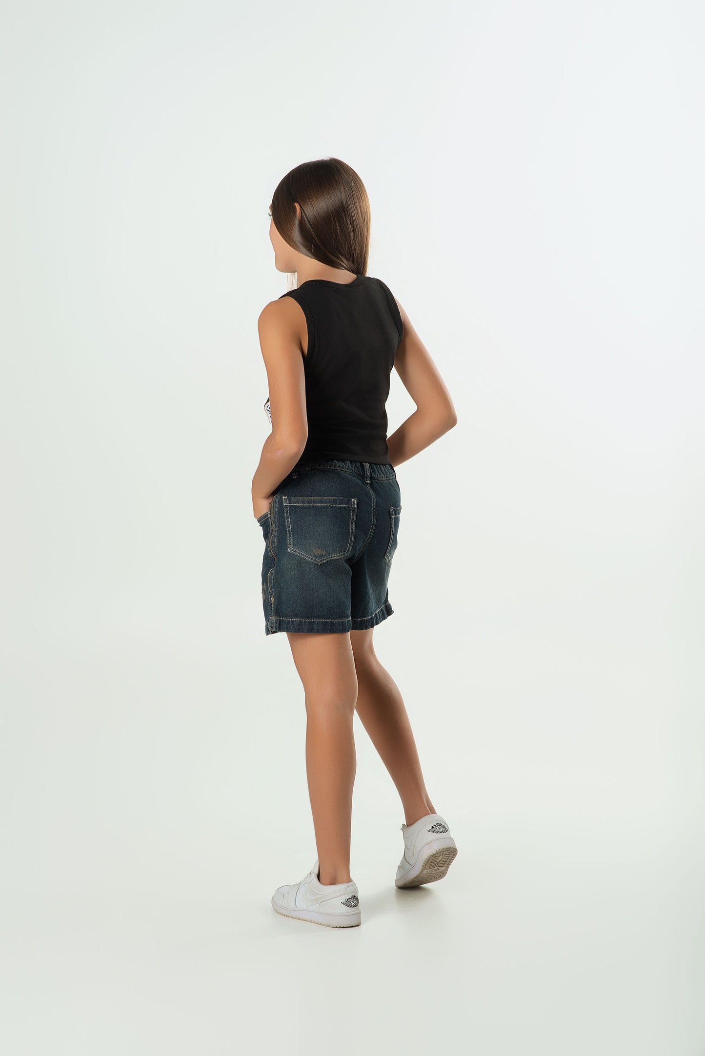 Conjunto Short Denim Dirty y Top Lycra | Estilo Urbano