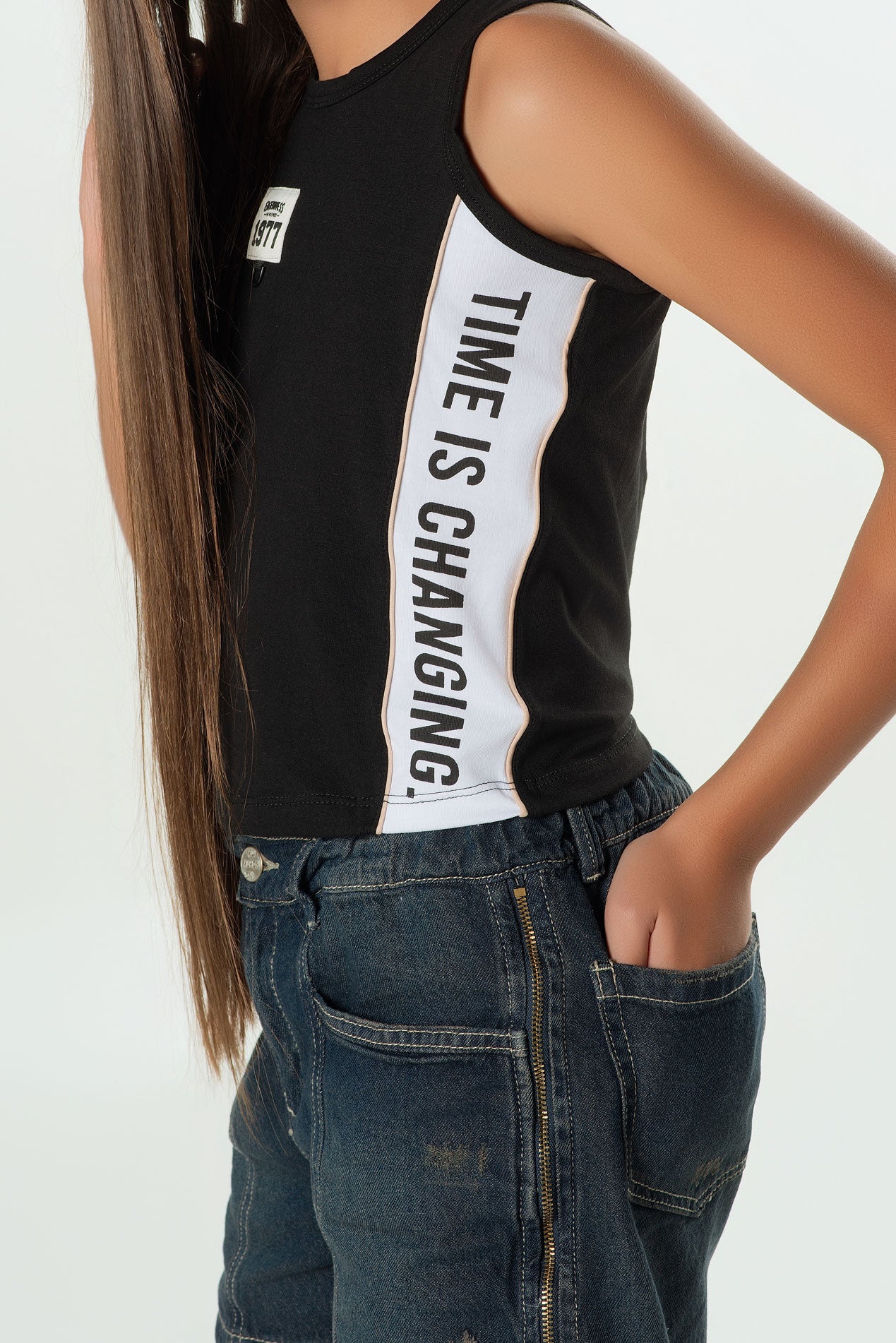 Conjunto Short Denim Dirty y Top Lycra | Estilo Urbano