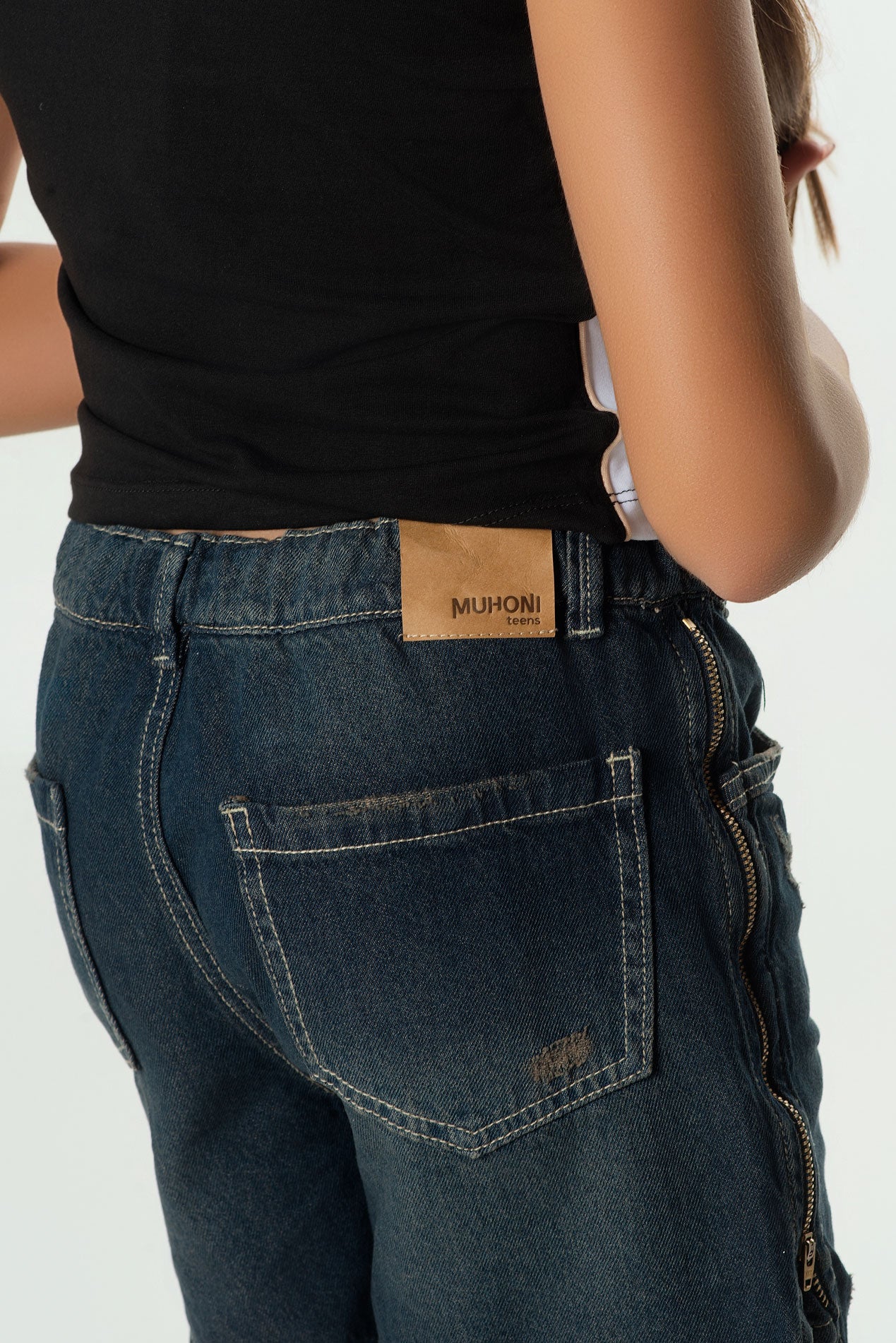 Conjunto Short Denim Dirty y Top Lycra | Estilo Urbano