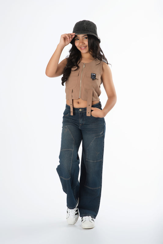 Conjunto jeans chaleco