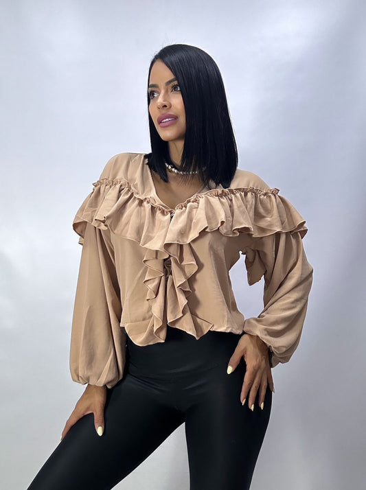 Blusa Boleros y Manga Globo