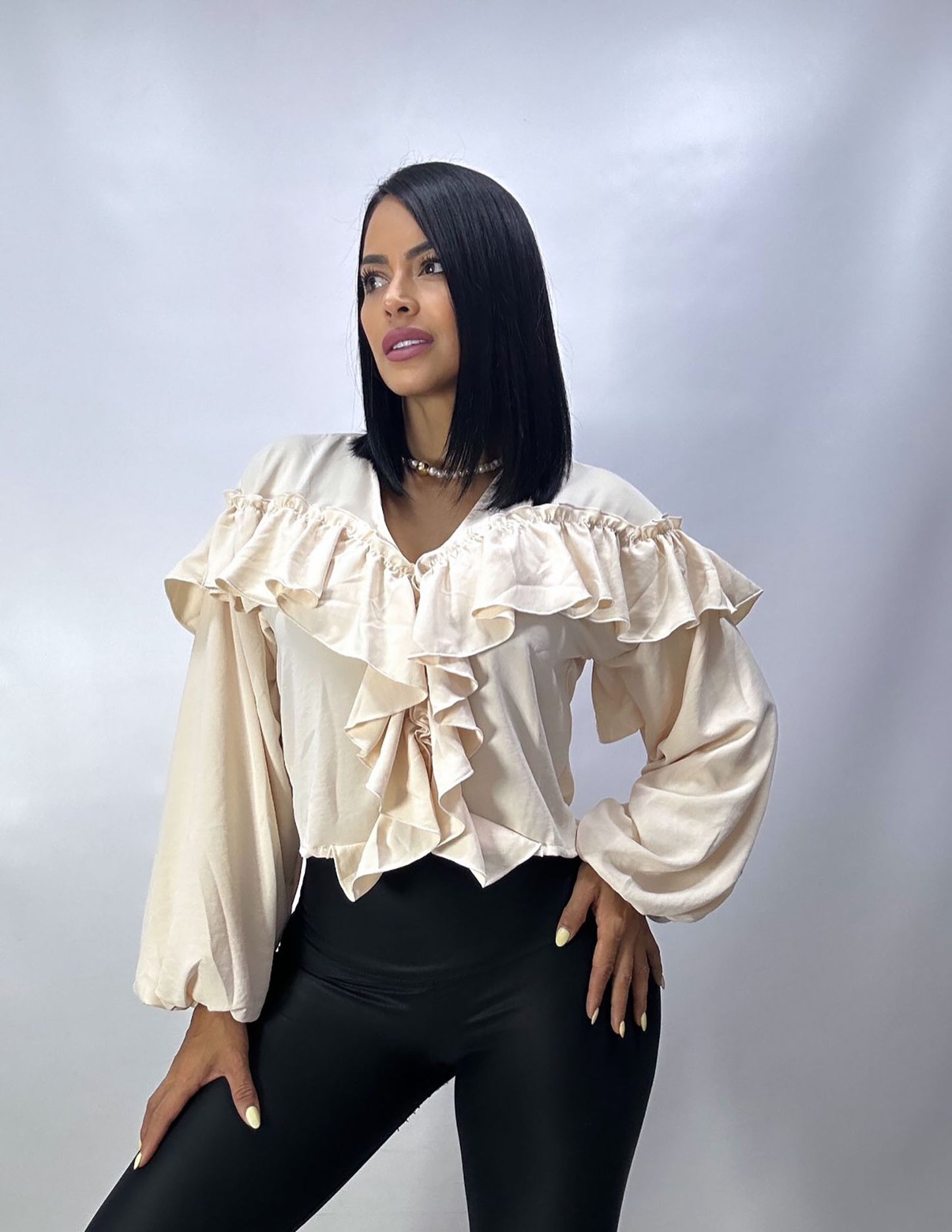 Blusa Boleros y Manga Globo