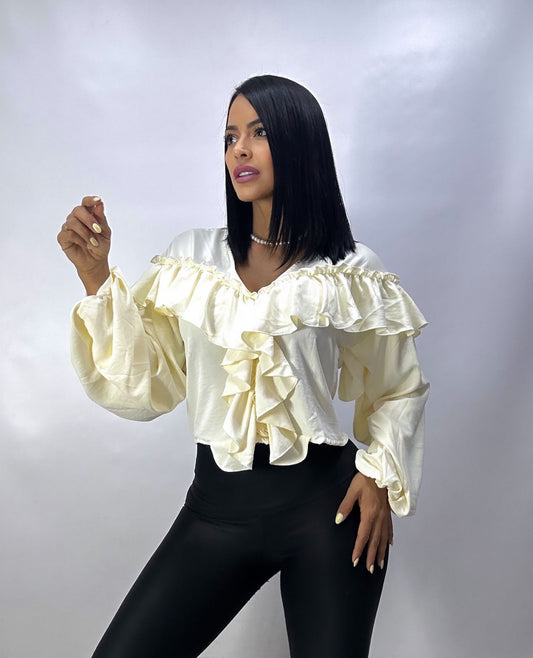 Blusa Boleros y Manga Globo