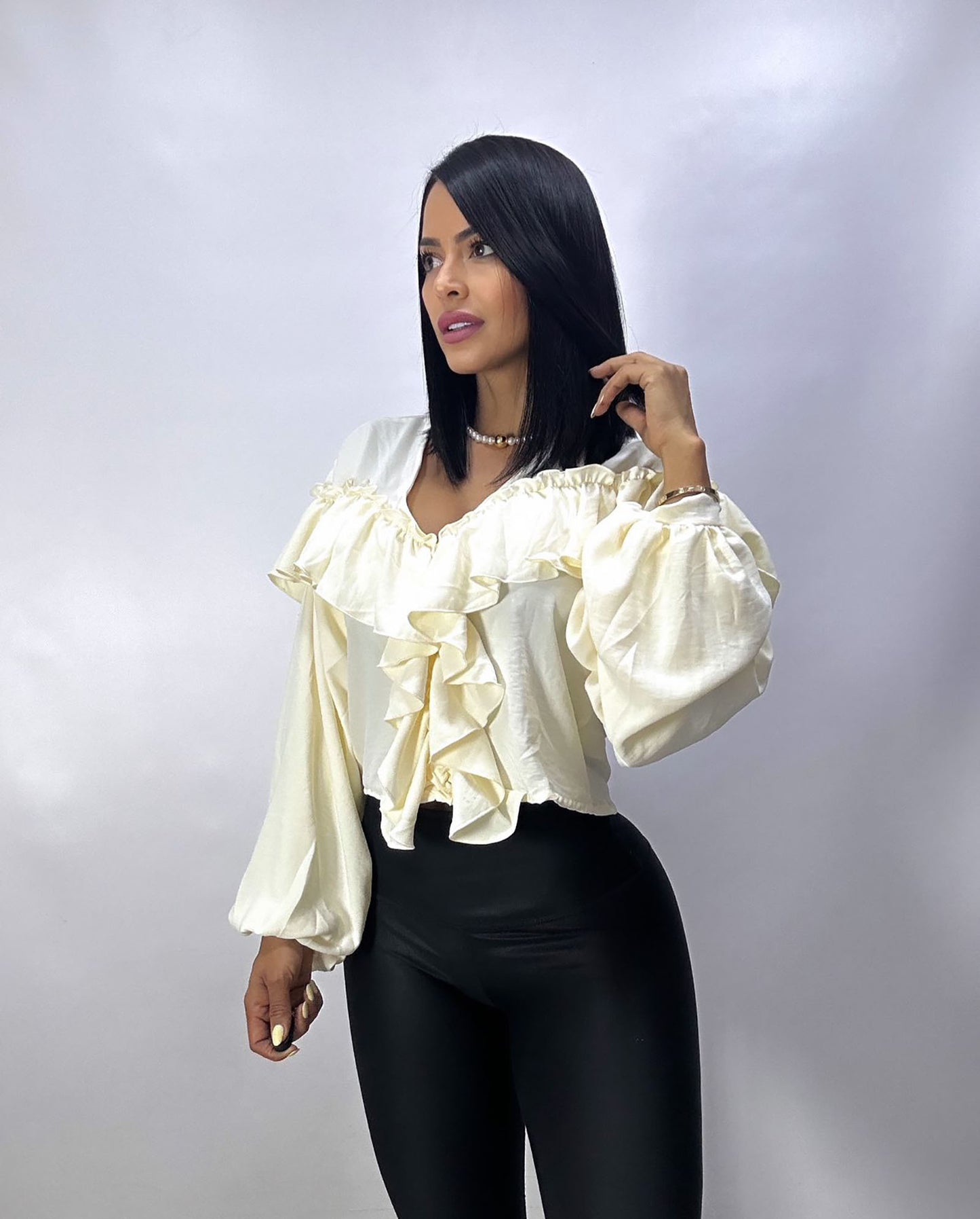 Blusa Boleros y Manga Globo