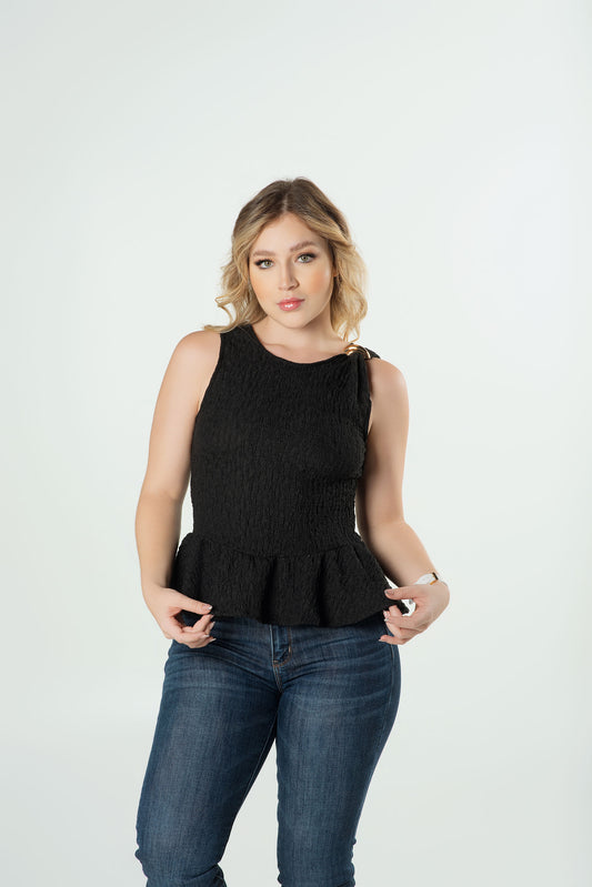 Blusa Bolero Ruedo Dama | Texturizada