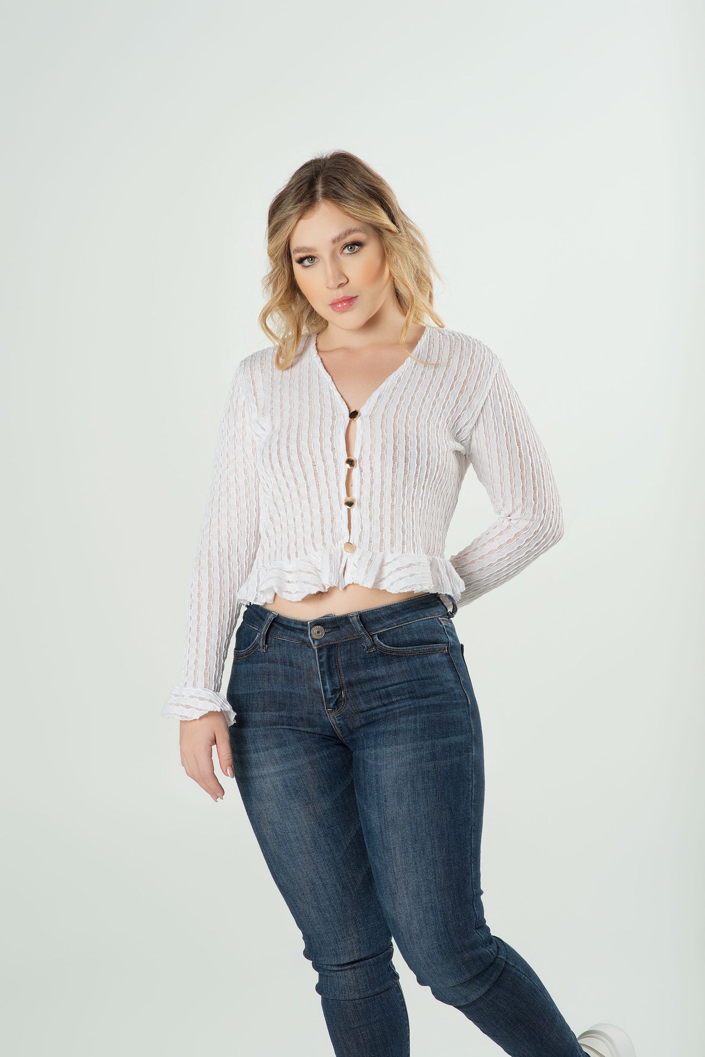 Blusa Texturizada Dama | Diseño Moderno