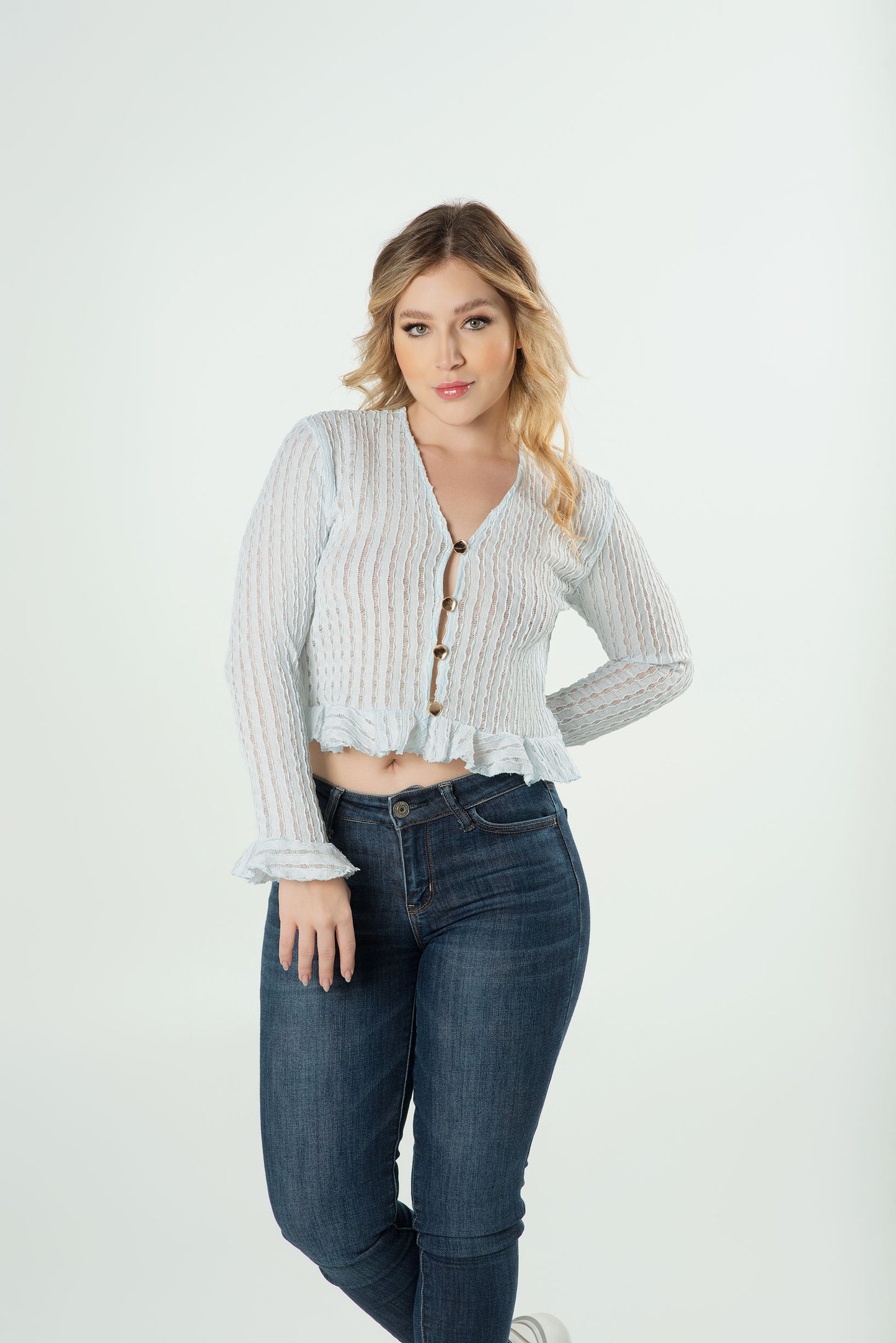 Blusa Texturizada Dama | Diseño Moderno