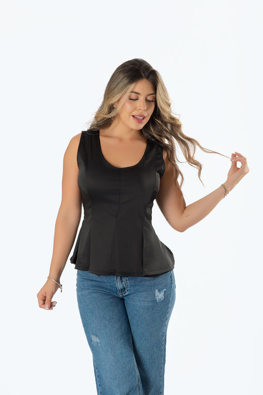 Blusa Estilo Princesa en Satín | Elegancia Romántica