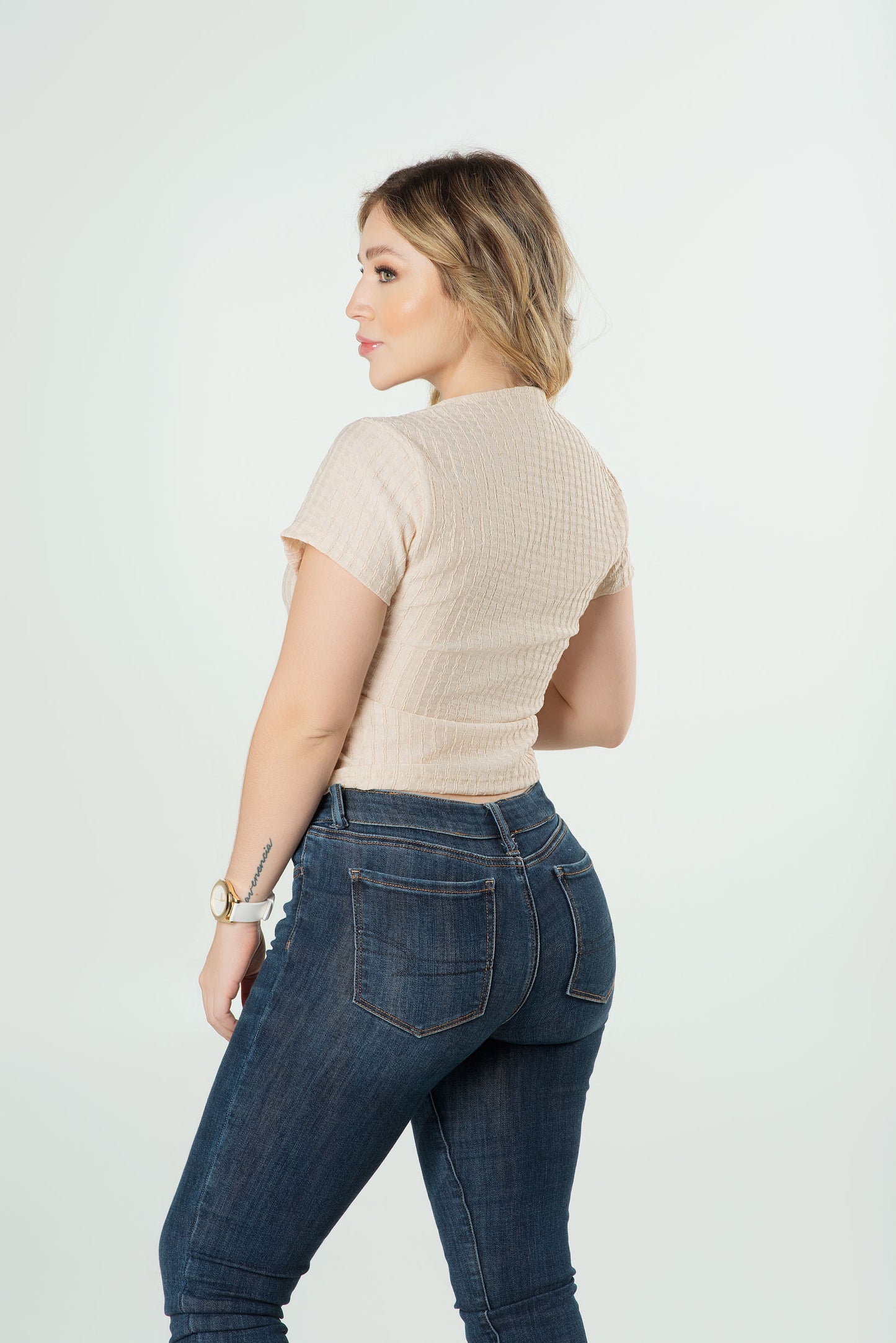 Blusa Herraje Busto Dama | Texturizada Elegante