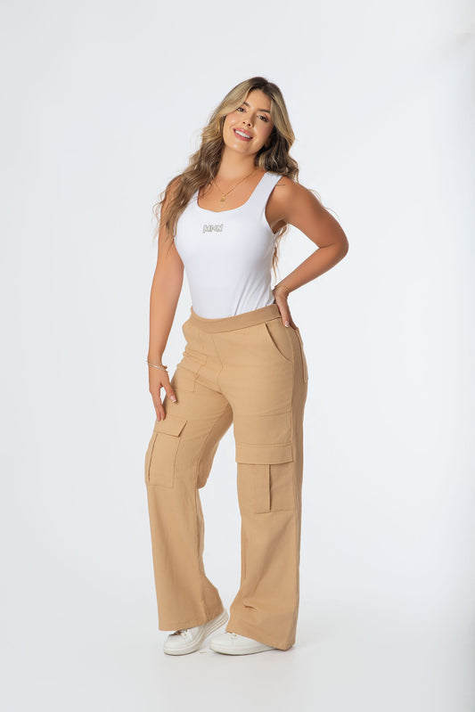 Pantalón Cargo Drill Dama | Moda Urbana