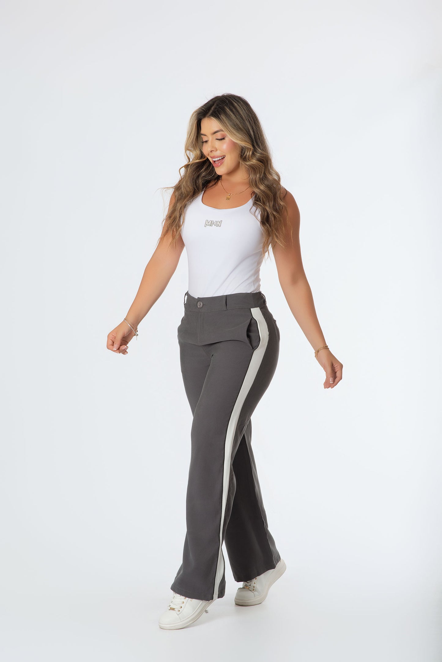 Pantalón Chalis Rayón Dama | Corte Lateral